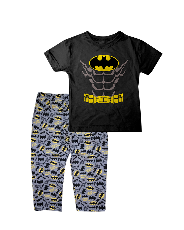 Pijama Manga corta  1 a 10 Años. Batman