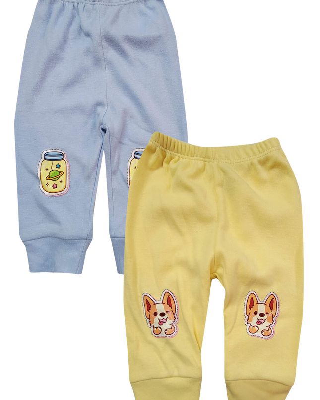 2-PACK Pantalón de algodón para bebé. Perrito