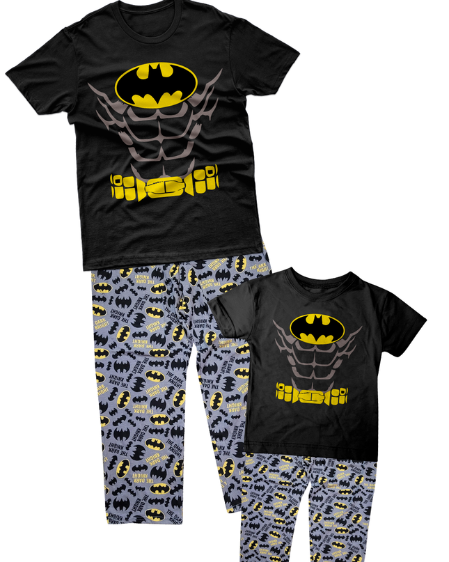 Pijama Manga corta  1 a 10 Años. Batman