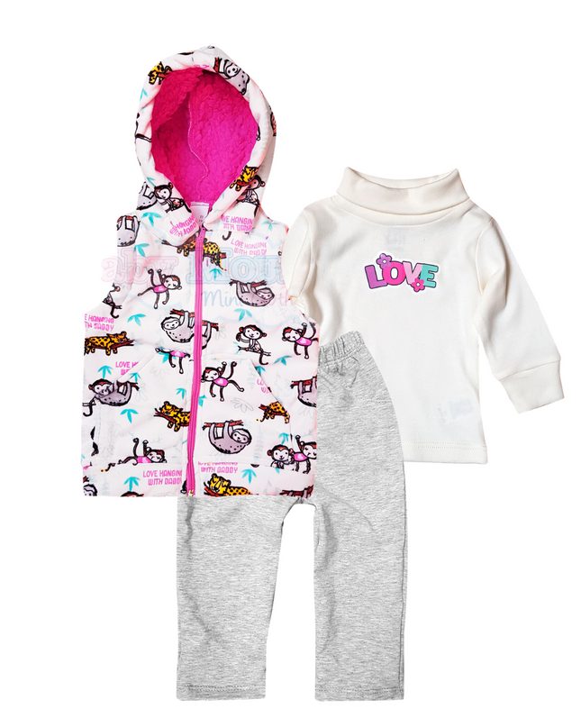 Set chaleco 3 Piezas bebé. Love