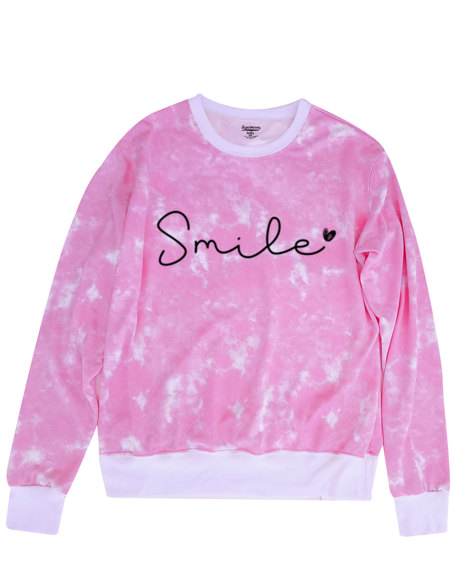 Sudadera ligera dama Tie Dye. Smile