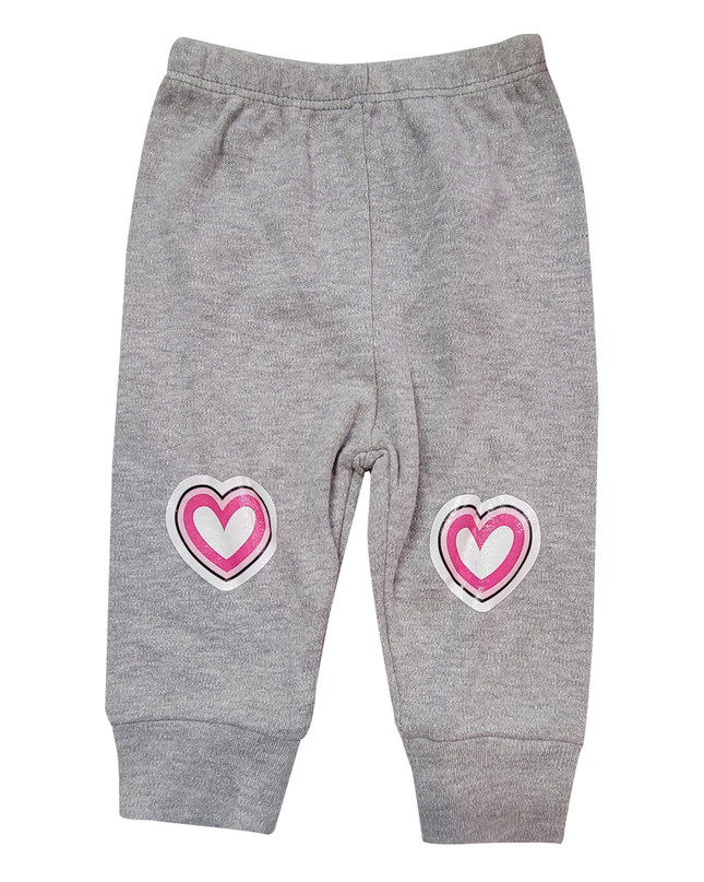 2-PACK Pantalón de algodón para bebé. Corazones