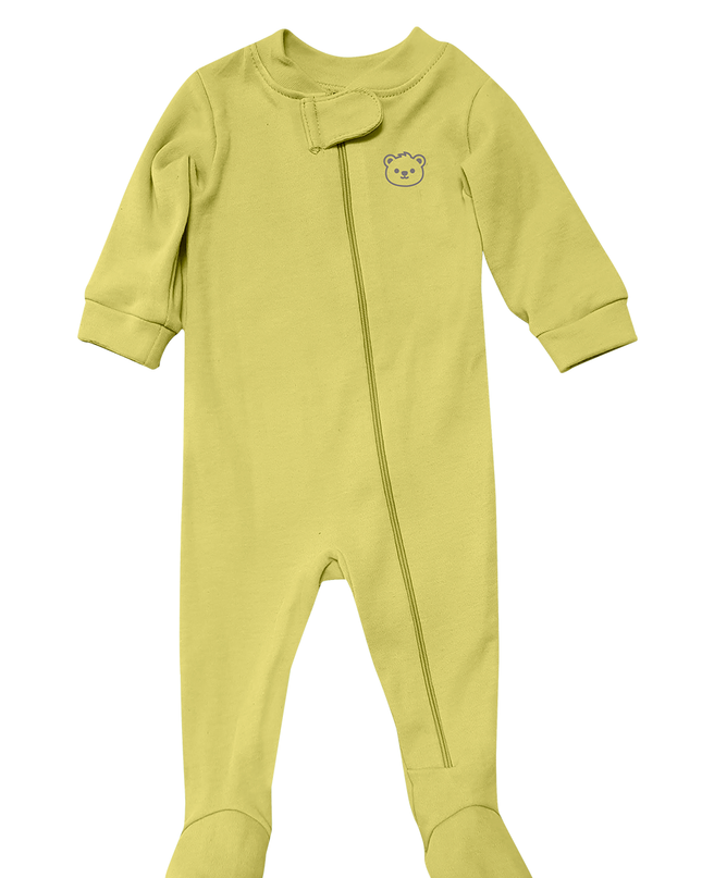 Set mameluco y gorro unisex. Osito amarillo