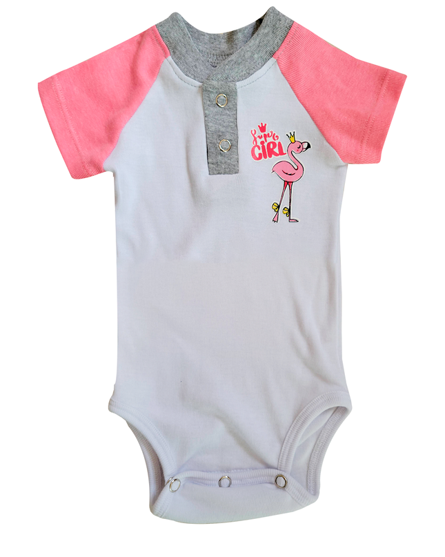 Pañalero Henley Manga Corta . Super Girl