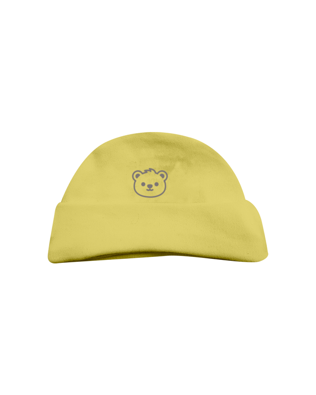 Set mameluco y gorro unisex. Osito amarillo