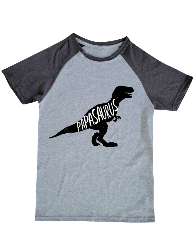Playera Ranglan caballero. Papasaurus