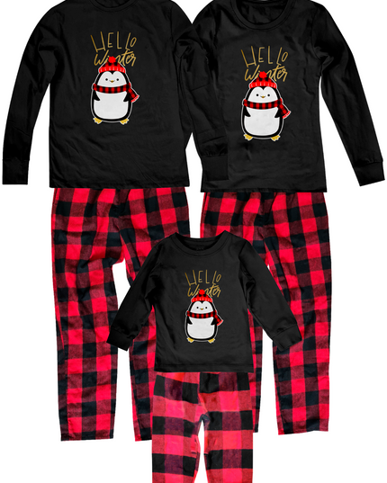 Pijama Franela 1 a 12 Años. Hello Pingu