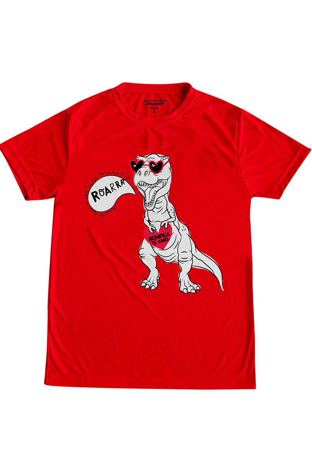 Playera Caballero manga corta. Dino love