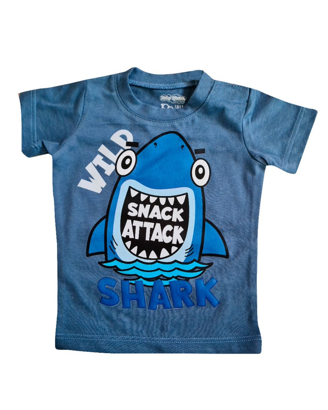 Playera kids niño. Wild Shark