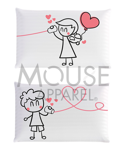Paq-2 Fundas para almohada. Teléfono love