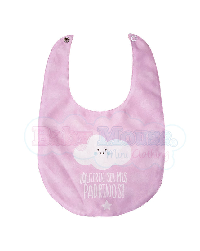 Babero impermeable. Propuesta padrinos niña