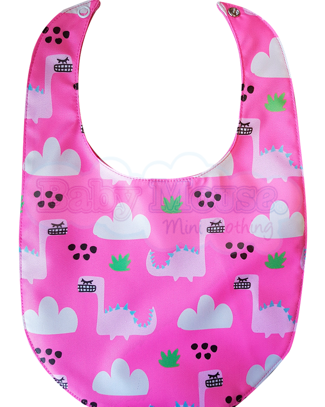 Babero impermeable. Dino girl