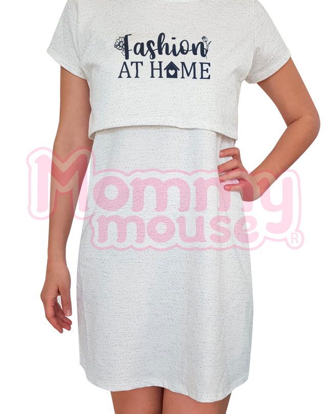 Camisón Pijama maternidad-lactancia. Fashion at home