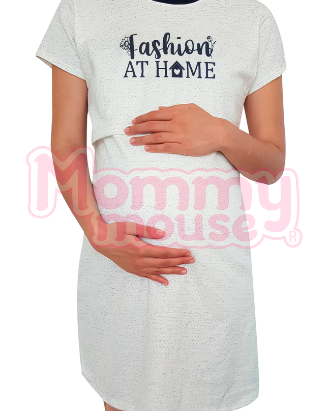 Camisón Pijama maternidad-lactancia. Fashion at home