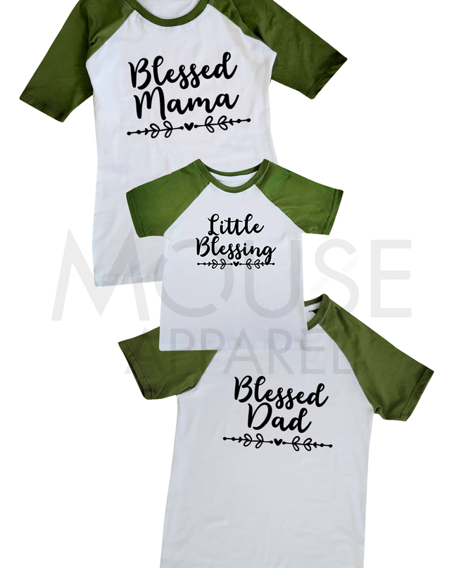 Playera Ranglan dama. Blessed Mama