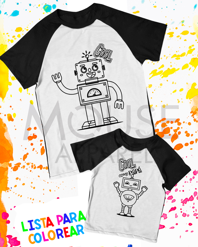 Playera para colorear Caballero. Cool