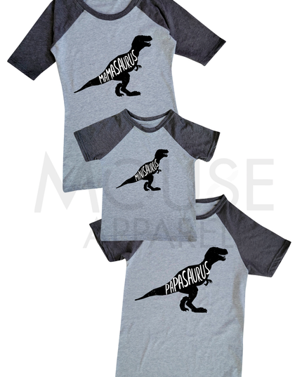 Playera Ranglan caballero. Papasaurus