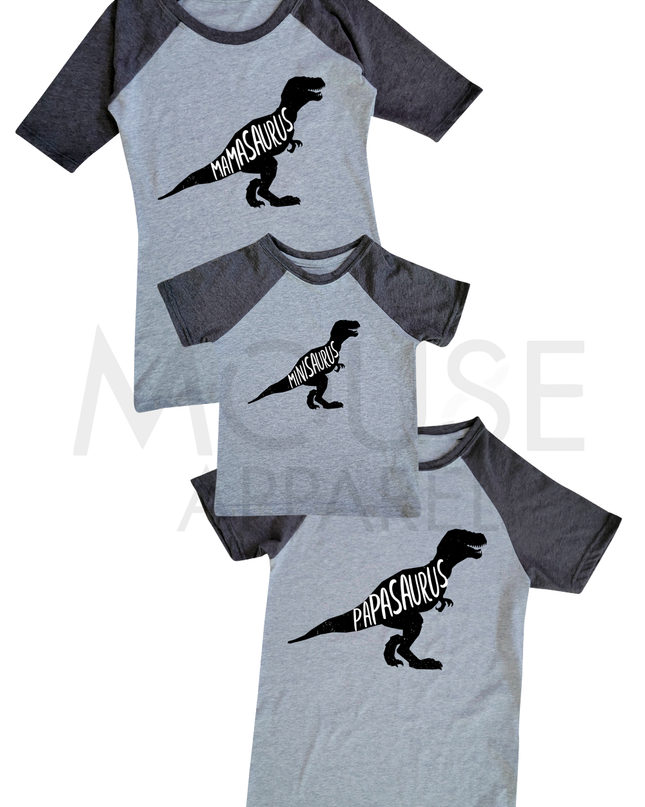 Playera Ranglan de bebé. Little Minisaurus
