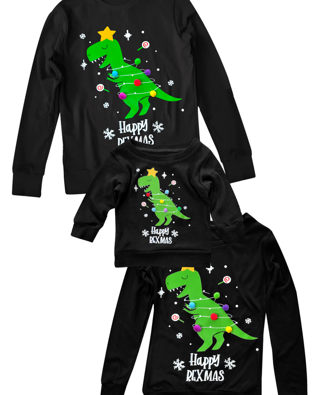 Playera bebé manga larga. Rex pompones reales
