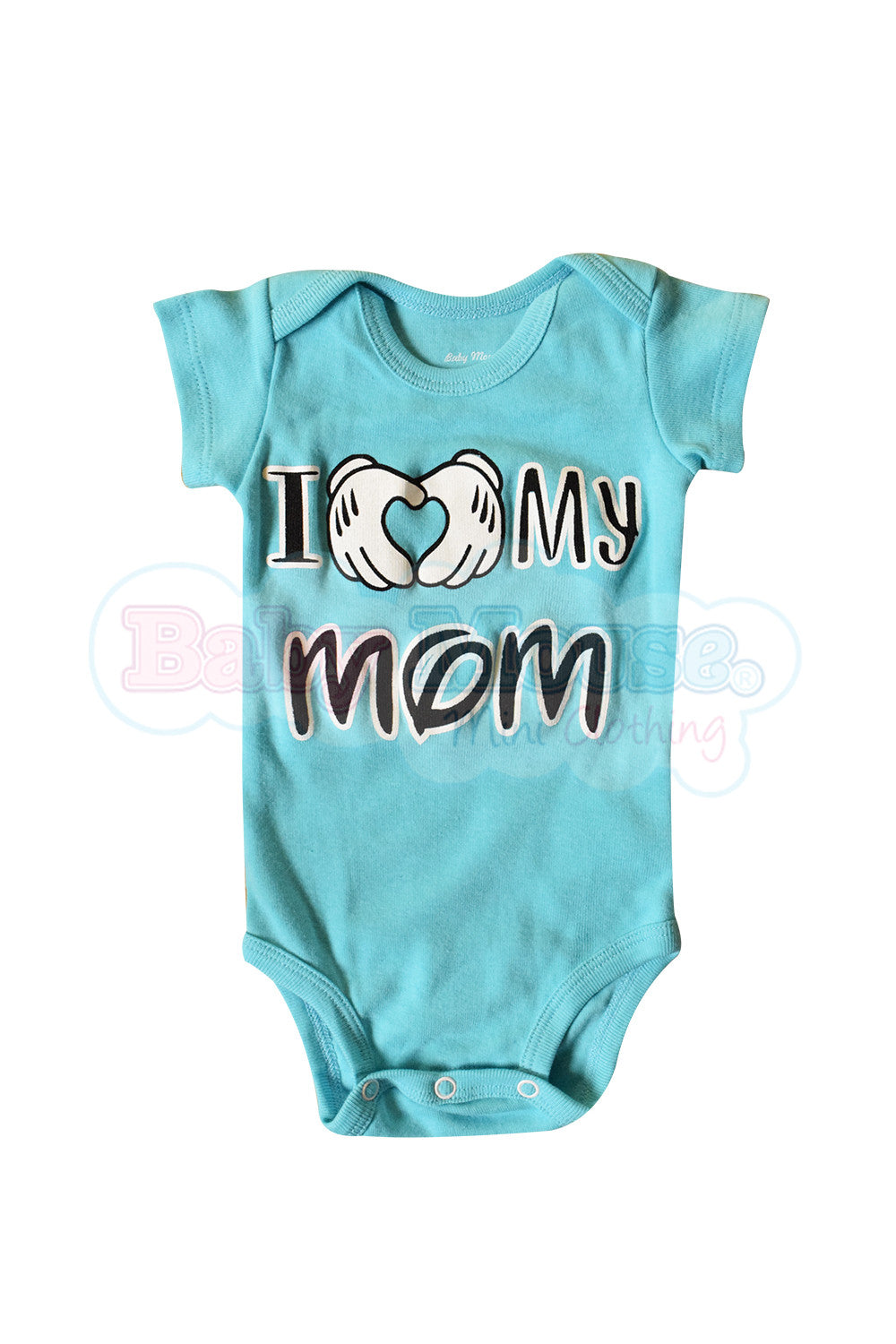 Pañalero Manga Corta Unisex. Love mom Mouse