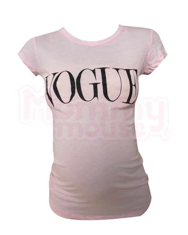 Blusa Maternidad Básica Manga corta.  Vogue.