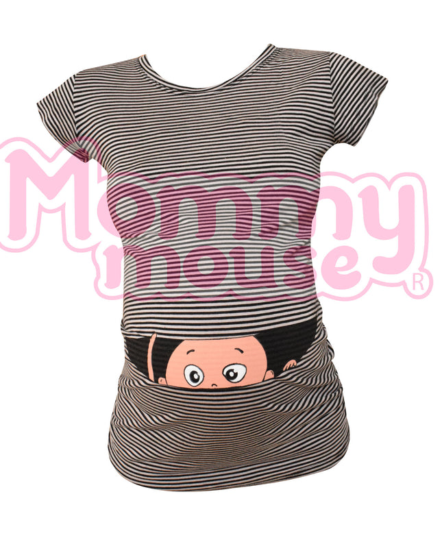 Blusa Maternidad Básica Manga corta.  Bebé Asomado.