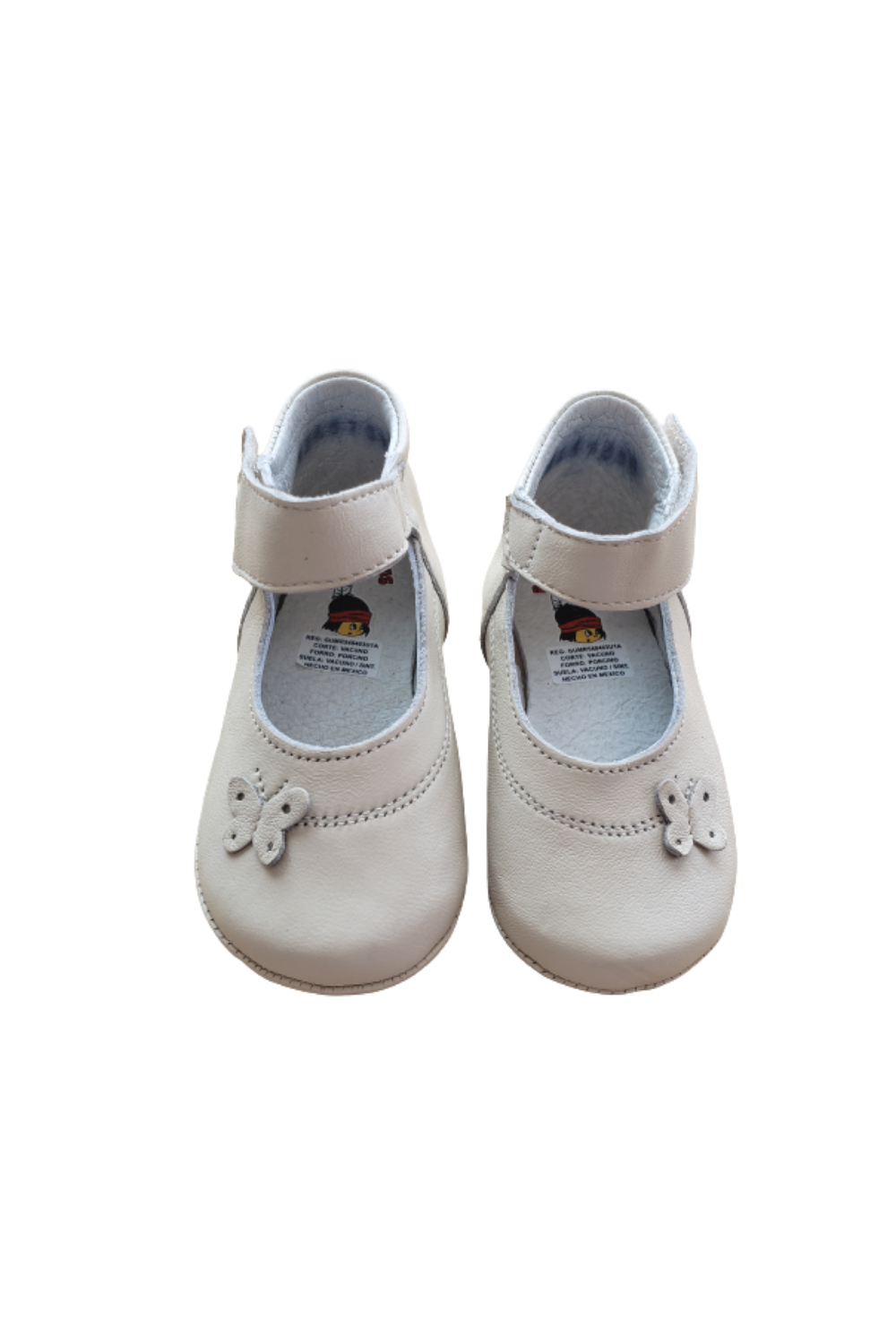 Zapato de bebé PERLA / MARIPOSA-FLOR