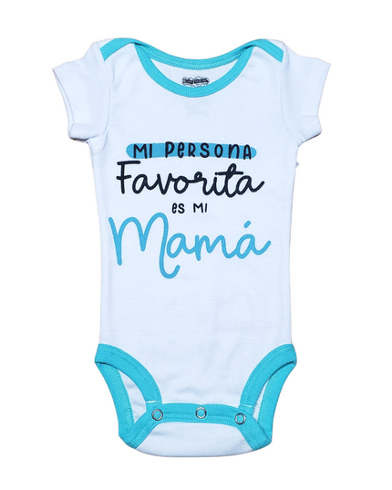 Pañalero manga corta unisex. Mi persona favorita es mamá