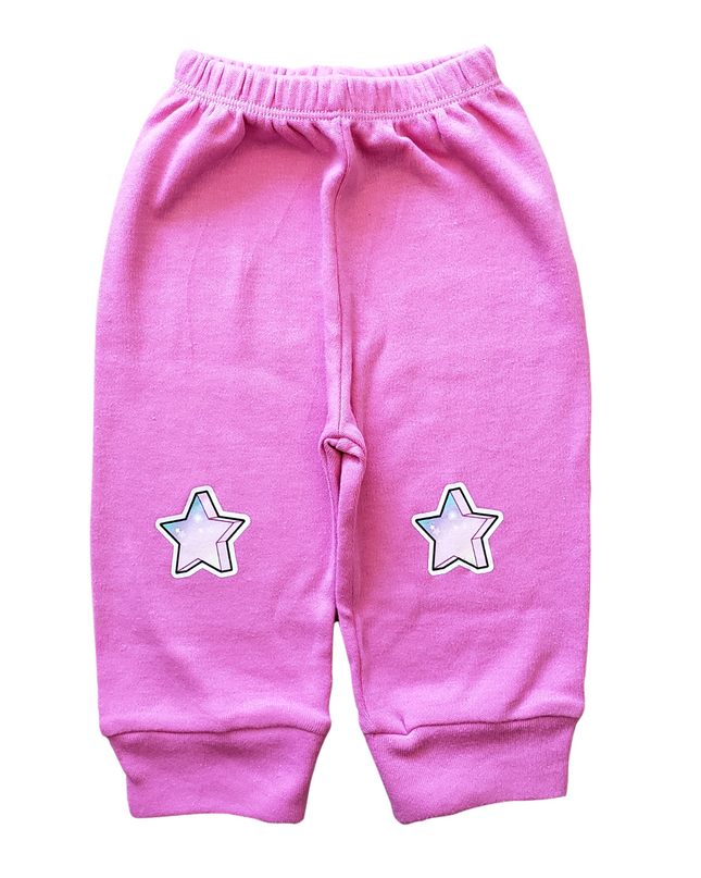 2-PACK Pantalón de algodón para bebé. Estrellas