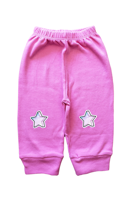 2-PACK Pantalón de algodón para bebé. Estrellas