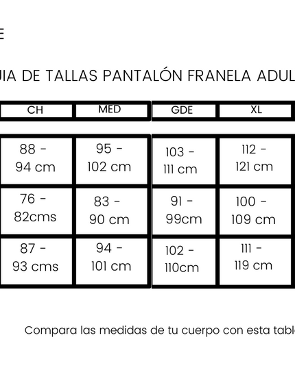 Pantalón pijama de franela . Dama