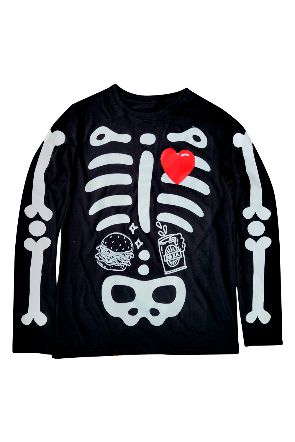 Playera Caballero Huesos Glow chelas - Main Image