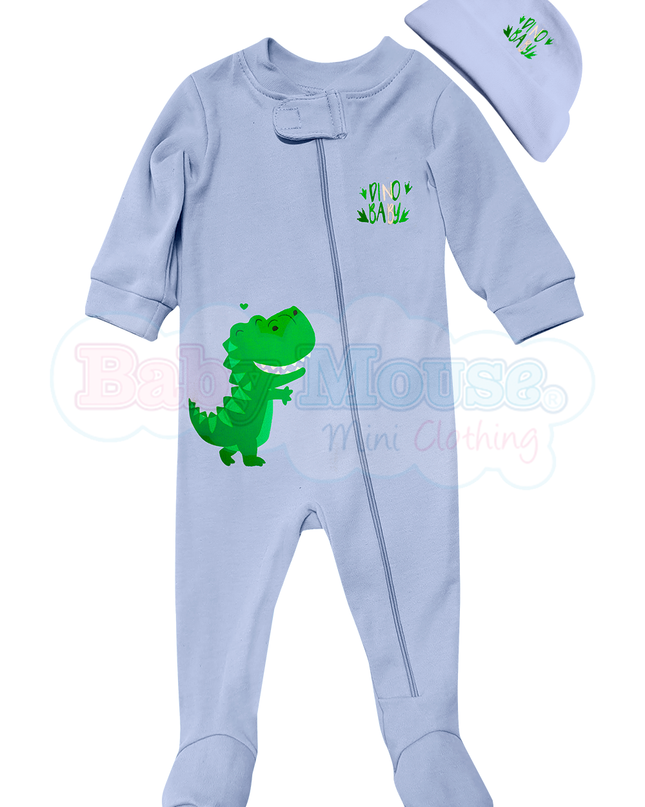 Set mameluco y gorro unisex. Dino Baby