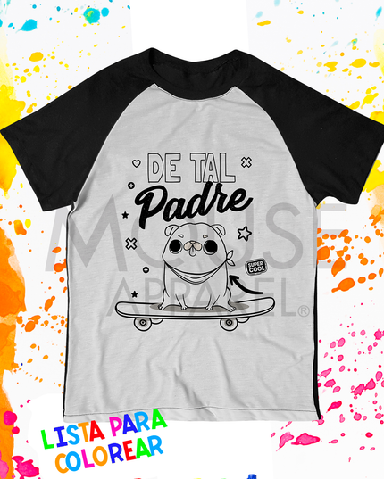 Playera para colorear Caballero. De tal palo