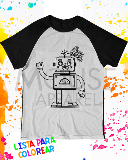 Playera para colorear Caballero. Cool