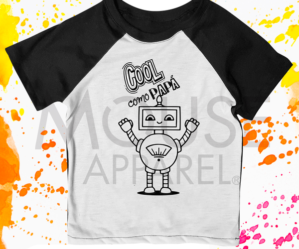 Playera para colorear meses a 10 Cool como papá – Mouse
