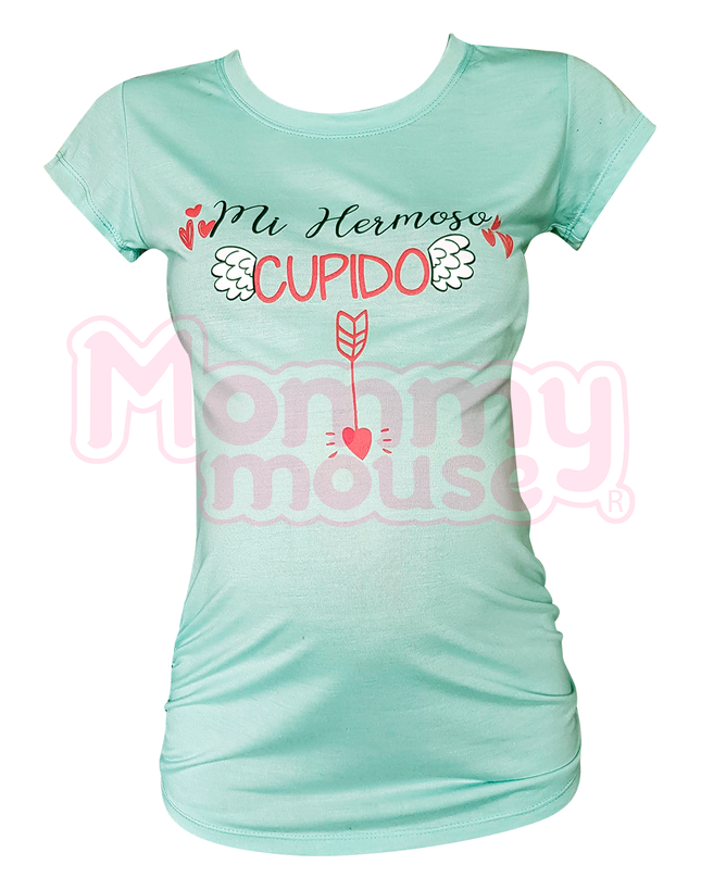 Blusa Maternidad Básica Manga corta. Hermoso cupido