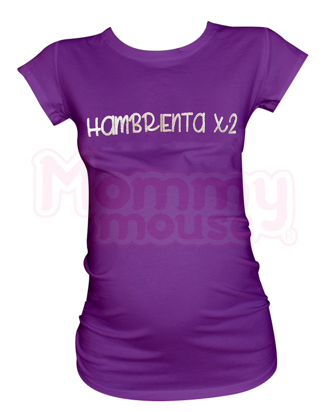 Blusa Maternidad Básica Manga corta. Hambrienta X2
