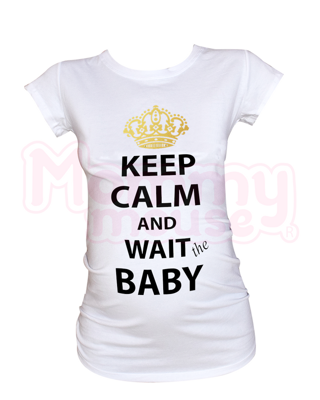 Blusa Maternidad Básica Manga corta. Keep Calm