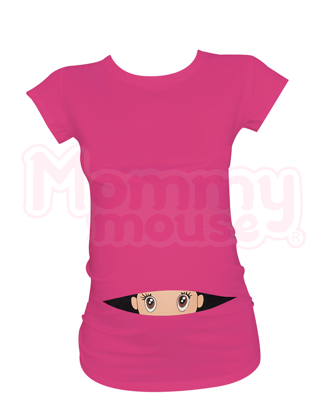 Blusa Maternidad Básica Manga corta. Nena asomada.