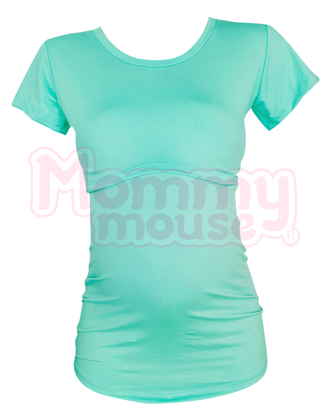 Blusa maternidad-lactancia. Aqua