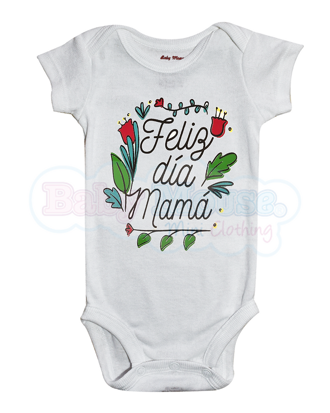 Pañalero Manga Corta Unisex. Feliz día Mamá
