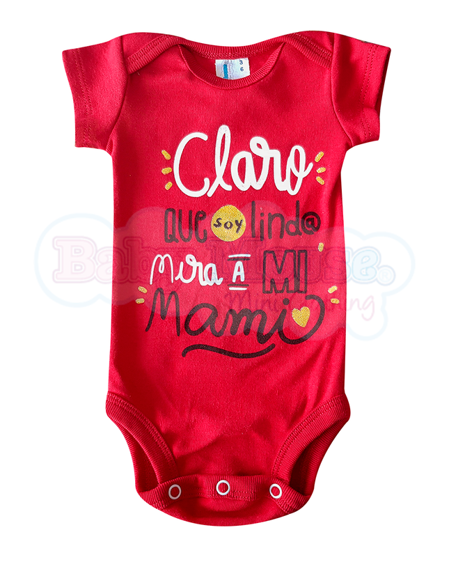 Pañalero Manga Corta Unisex. Claro que soy lind@