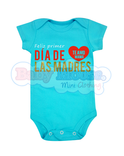 Pañalero Manga Corta Unisex. Primer día mamá