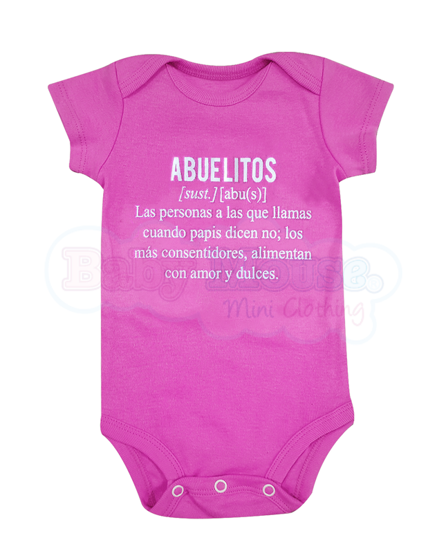 Pañalero Manga Corta Niña. Abuelitos
