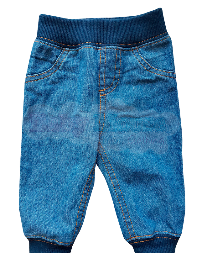 Pantalón baby. Bombacho mezclilla suave color Blinch