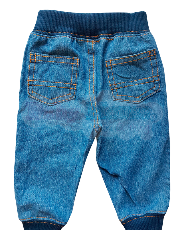Pantalón baby. Bombacho mezclilla suave color Blinch