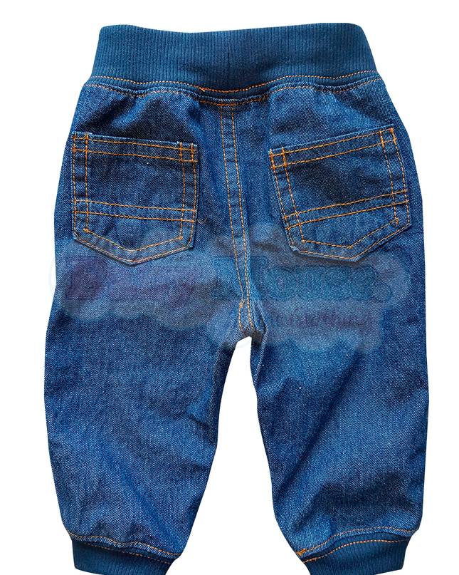 Pantalón baby. Bombacho mezclilla suave color Stone wash