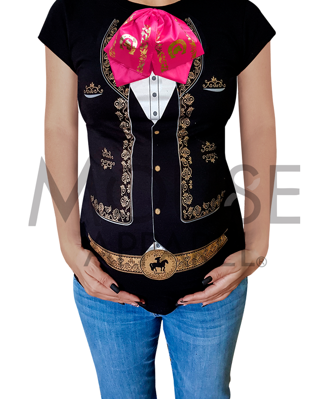 Blusa Maternidad. Charro Moño real