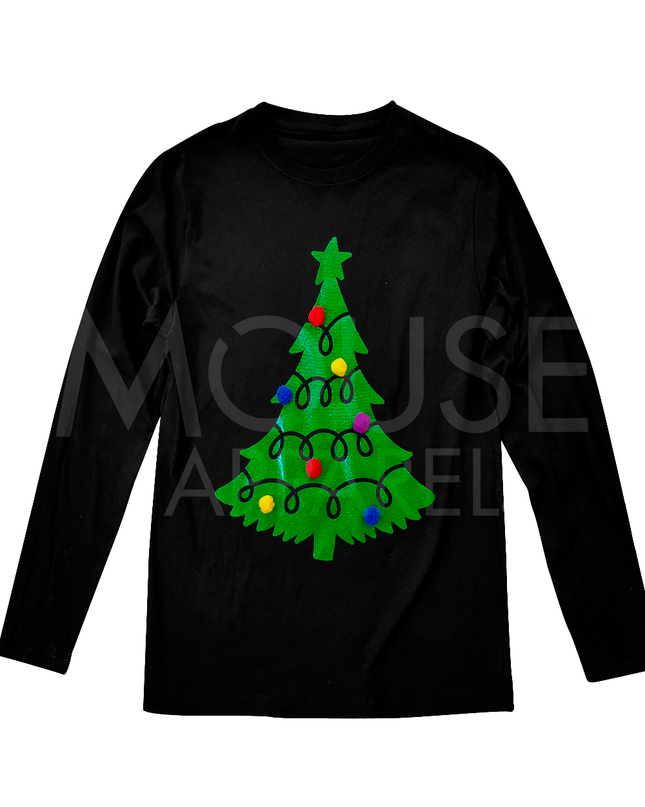 Playera Kids. Árbol pompones reales